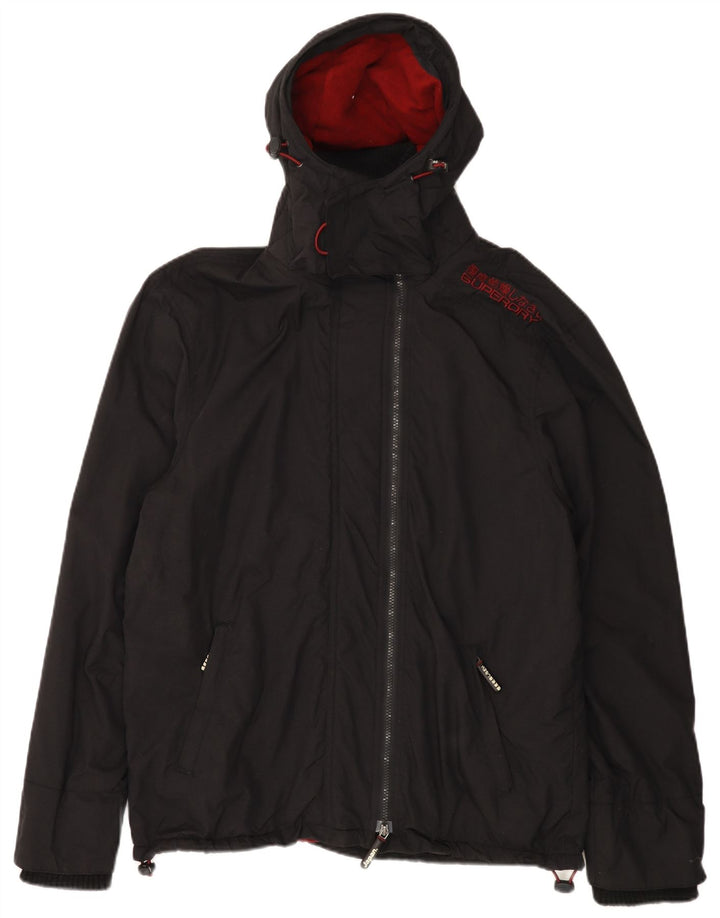 Мужская дождевик с капюшоном SUPERDRY The Windcheater UK 44 2XL, черный