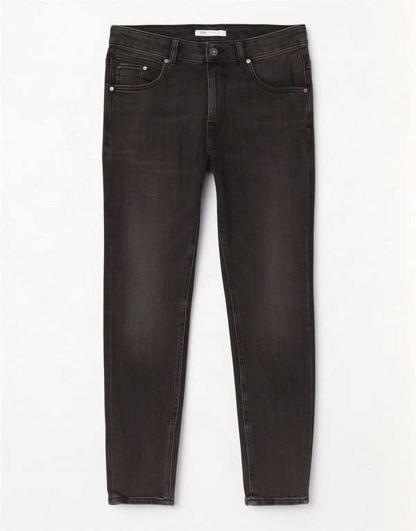 Мужские джинсы скинни Zara EU 42, большие W32 L28, серый хлопок
