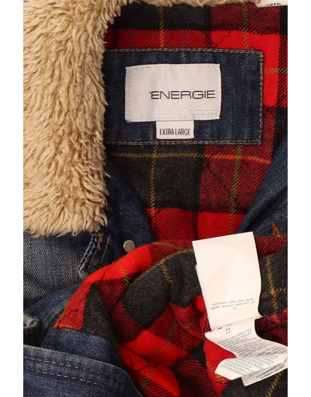 ENERGIE Boys Denim Jacket 15-16 Years XL Blue Cotton