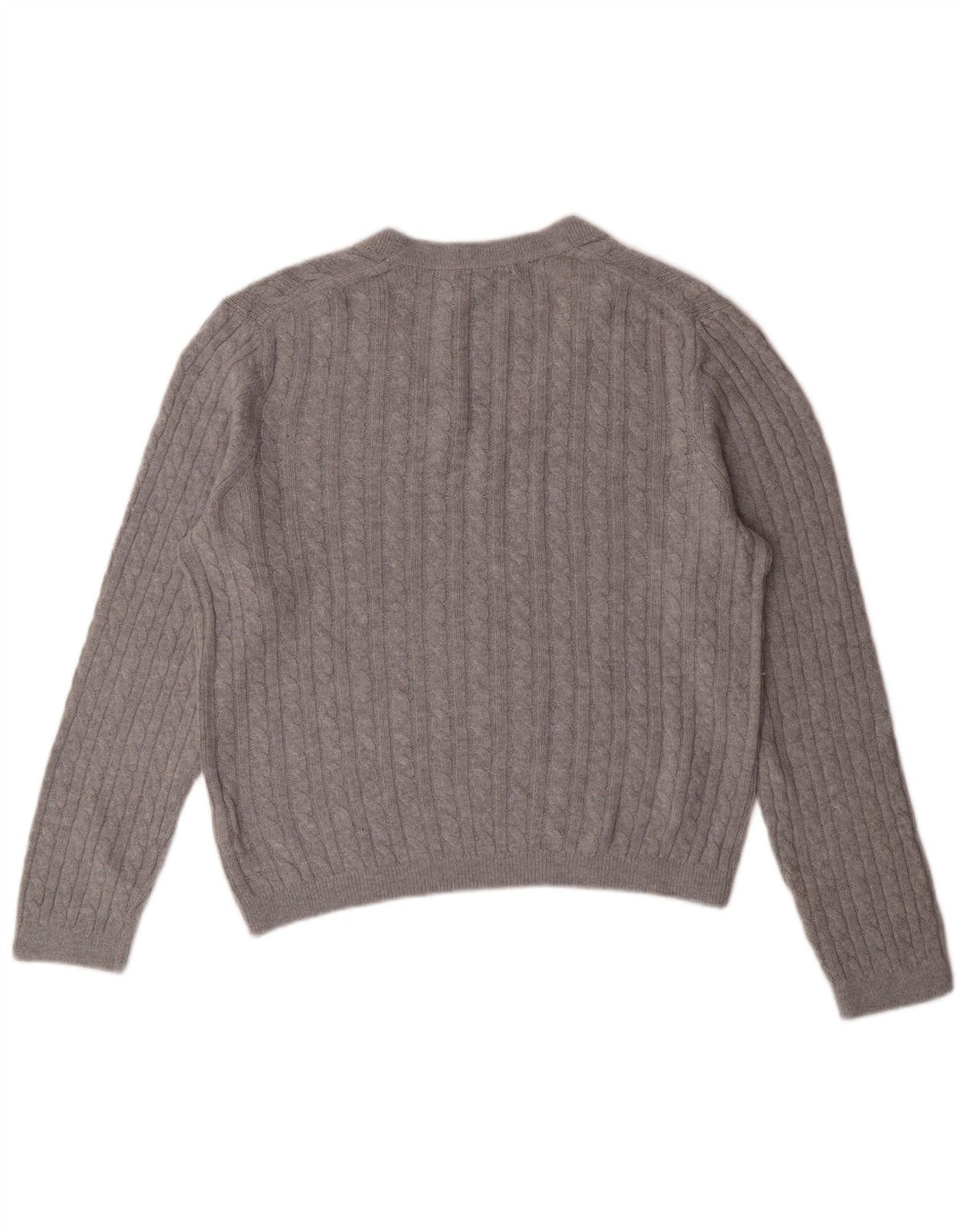 TOMMY HILFIGER Женский джемпер с v-образным вырезом UK 12, средний серый нейлон