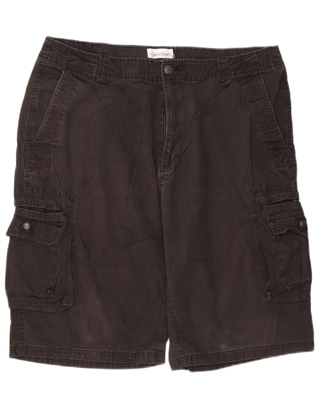 Мужские шорты карго CALVIN KLEIN W36, большие черные, хлопок