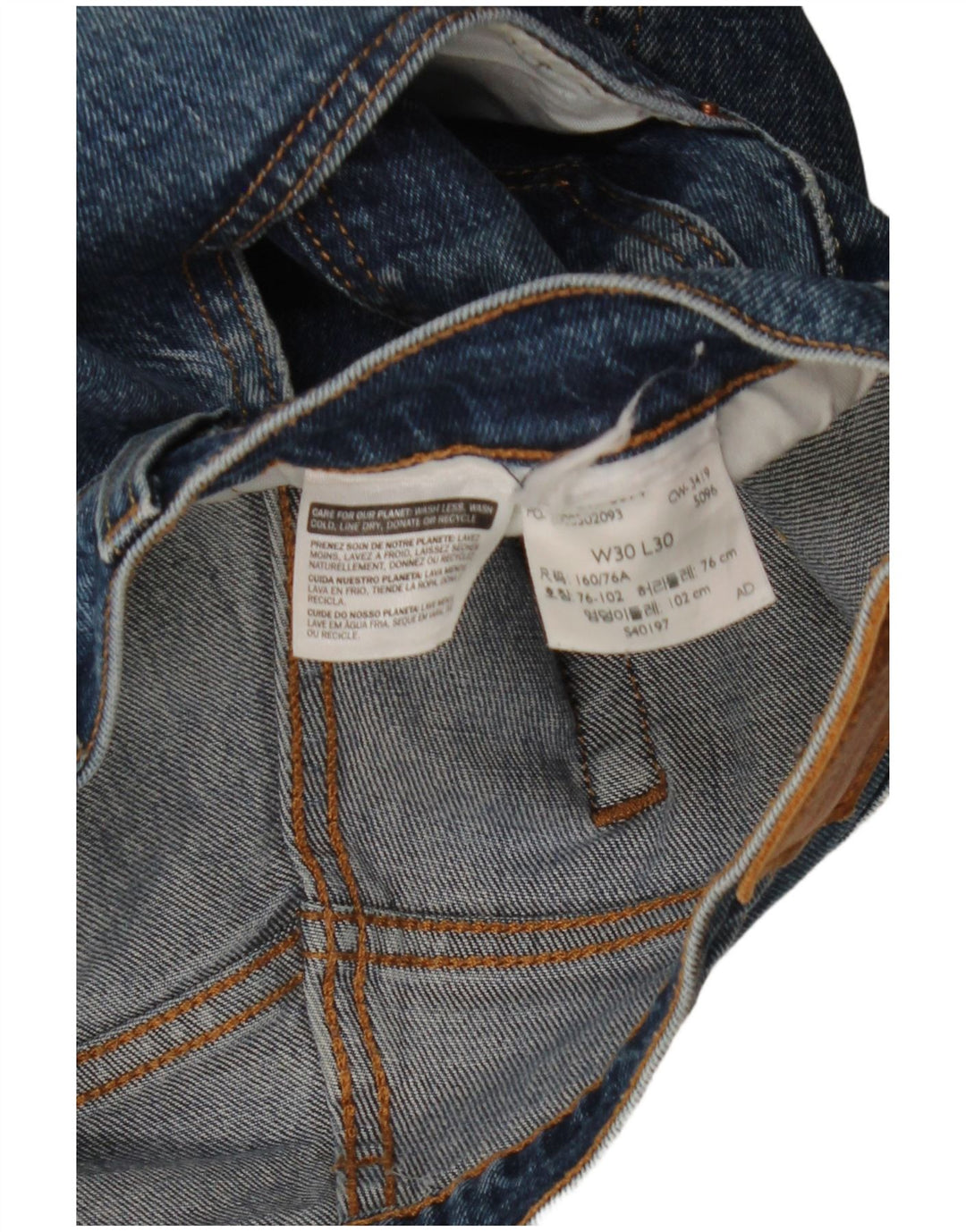 Мужские джинсовые шорты LEVI'S 501 W30 Medium Blue