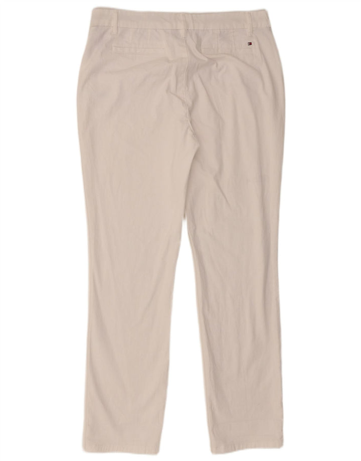 Tommy Hilfiger Женские узкие брюки чинос США 8 Средний W32 L29 Белый хлопок