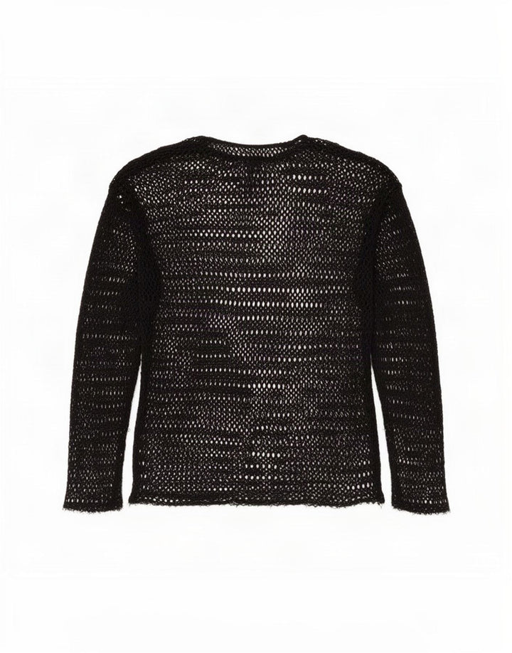 Женский прозрачный топ крючком Zara UK 10, маленький черный