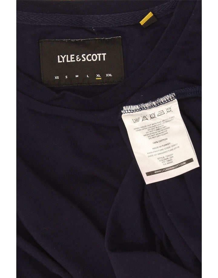 Мужская футболка Lyle & Scott Top XL, темно-синий, хлопок