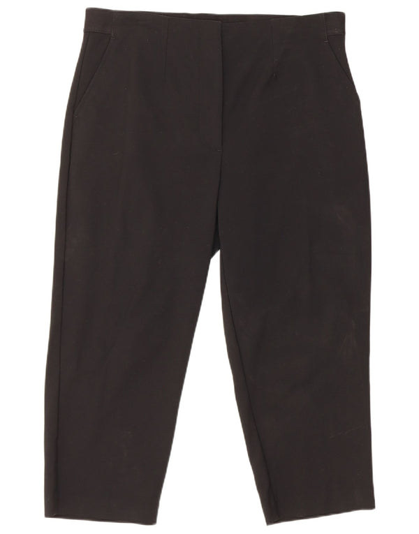 Женские капри Marks & Spencer UK 16, большие W42 L21, черные, хлопковые