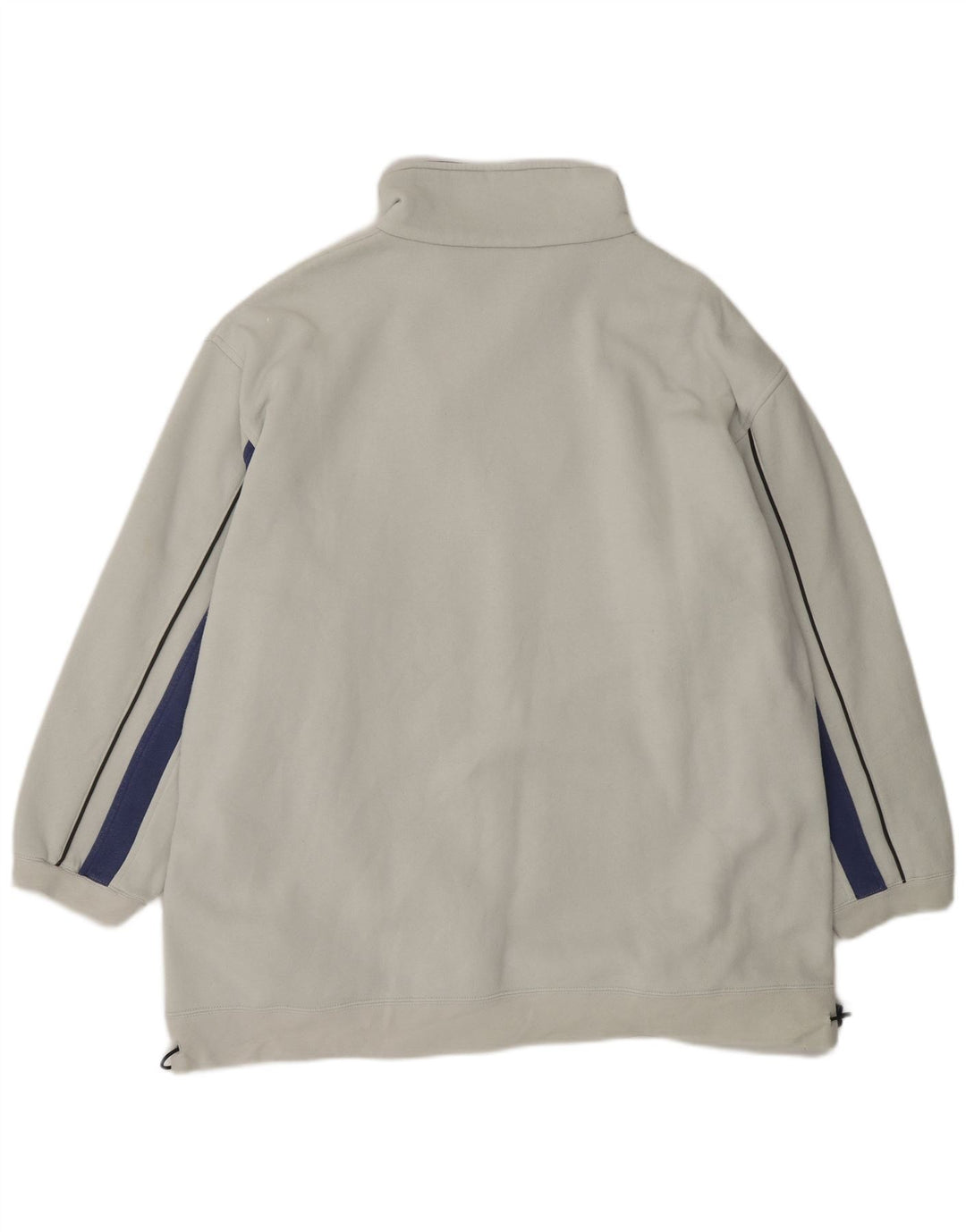 Мужской свитшот Kappa с воротником на молнии XL, белый хлопковый джемпер