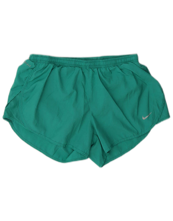 Женские спортивные шорты Nike Dri Fit UK 12, средние зеленые