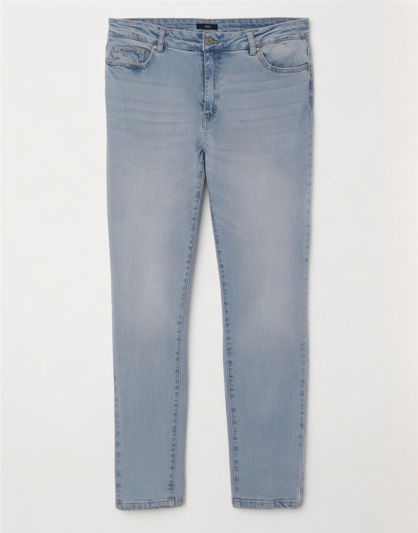 Женские узкие джинсы M&Co UK 14, большие W32 L29, синие, хлопок