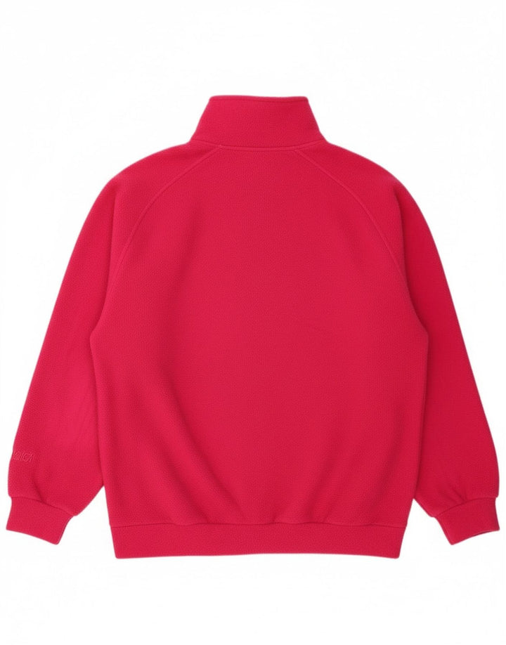 Мужской флисовый джемпер свободного кроя Nordica с воротником-молнией, маленький розовый, полиэстер