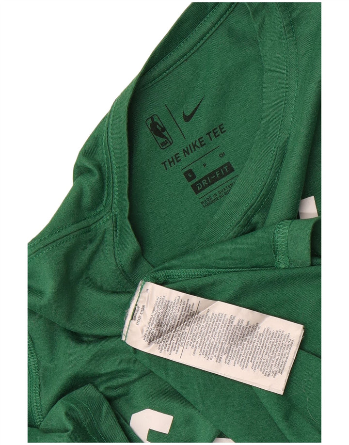 Мужская футболка Nike Celtics с графическим рисунком, маленький зеленый полиэстер