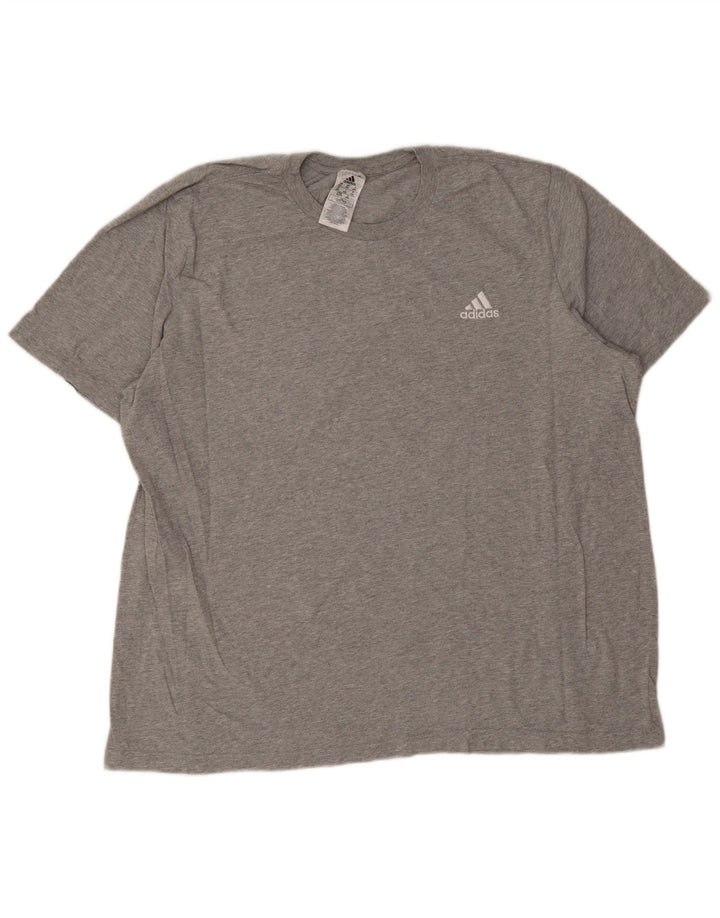 Мужская футболка Adidas Top 2XL Серый хлопок