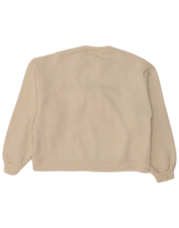 Свитшот Zara для девочек 13-14 лет, белый хлопок