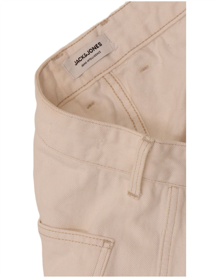 Мужские прямые джинсы-карго Jack & Jones W34 L30 белые