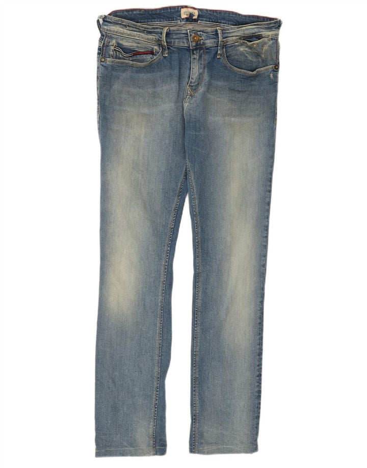 Женские узкие джинсы Tommy Hilfiger W33 L29, синие, хлопок
