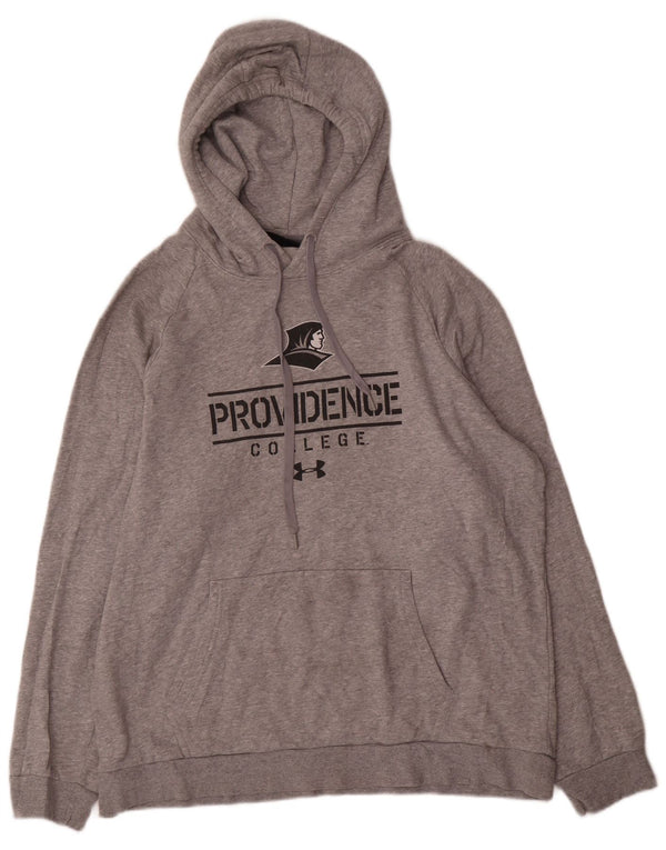 Мужской джемпер с капюшоном Under Armour Providence College, серый хлопок, размер XL