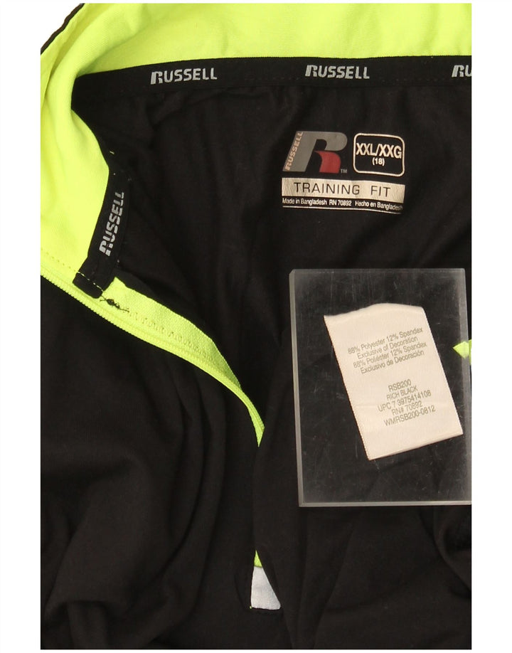 Пуловер для мальчиков RUSSELL ATHLETIC, спортивный костюм, топ 15–16 лет, размер 2XL, черный