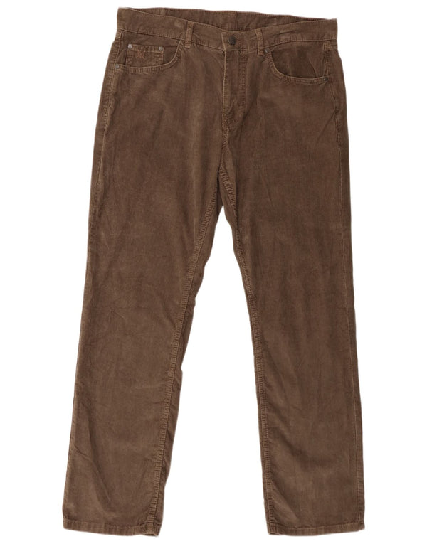 Crew Clothing Мужские прямые вельветовые брюки W36 L31 Коричневый хлопок