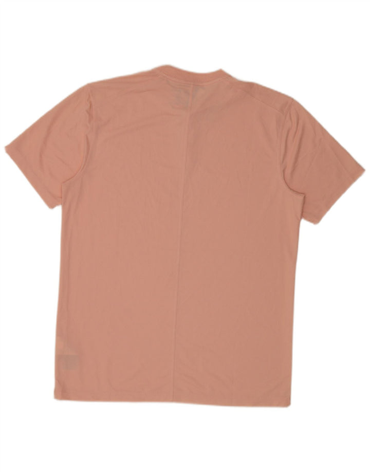 Мужская футболка Nike Dri Fit из полиэстера среднего розового цвета