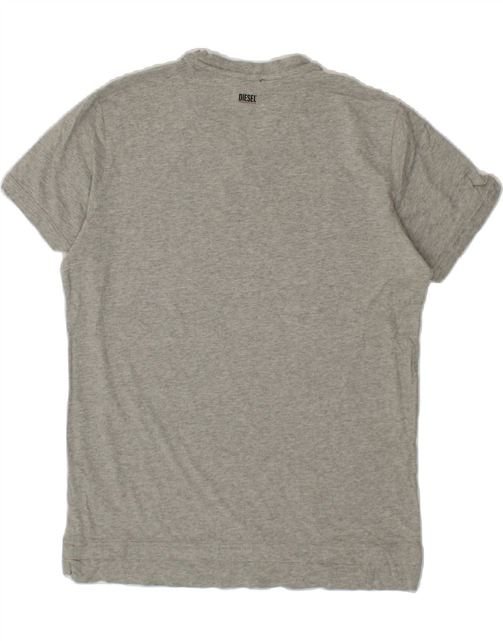 DIESEL Womens T-Shirt Top UK 16 Large Grey Cotton Vintage Diesel and Second-Hand Diesel from Messina Hembry 