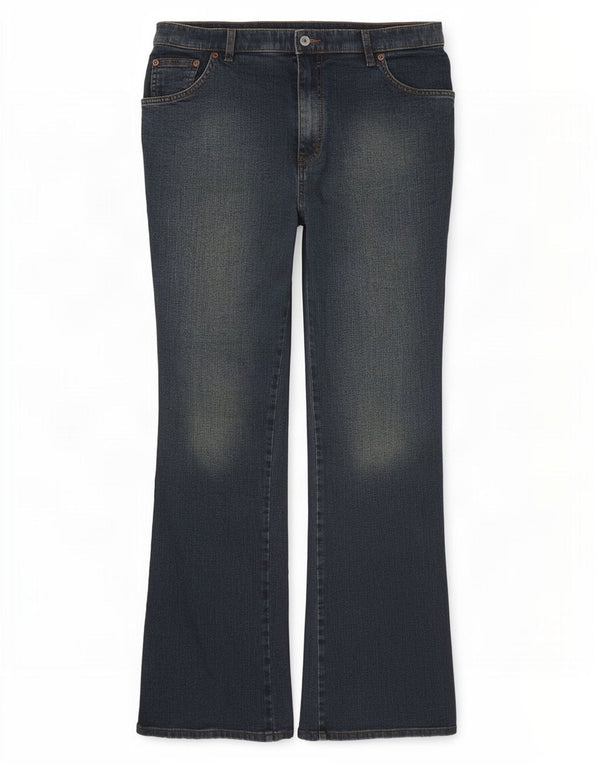 Женские джинсы Bootcut Marks & Spencer UK 16, большие, W34 L31, синие, хлопок