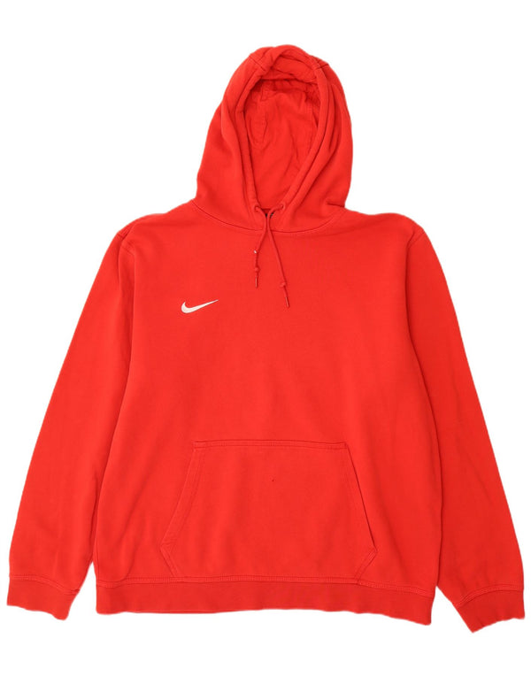 Мужская толстовка с капюшоном Nike XL, красный хлопок