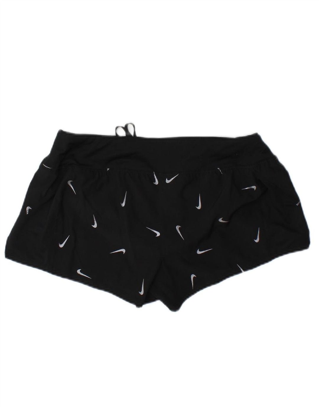 NIKE Womens Graphic Sport Shorts UK 12 Medium  Black