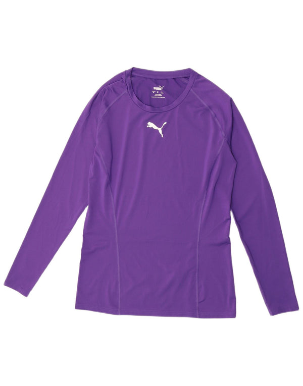 Женский топ Puma с длинным рукавом UK 18 XL, фиолетовый полиэстер