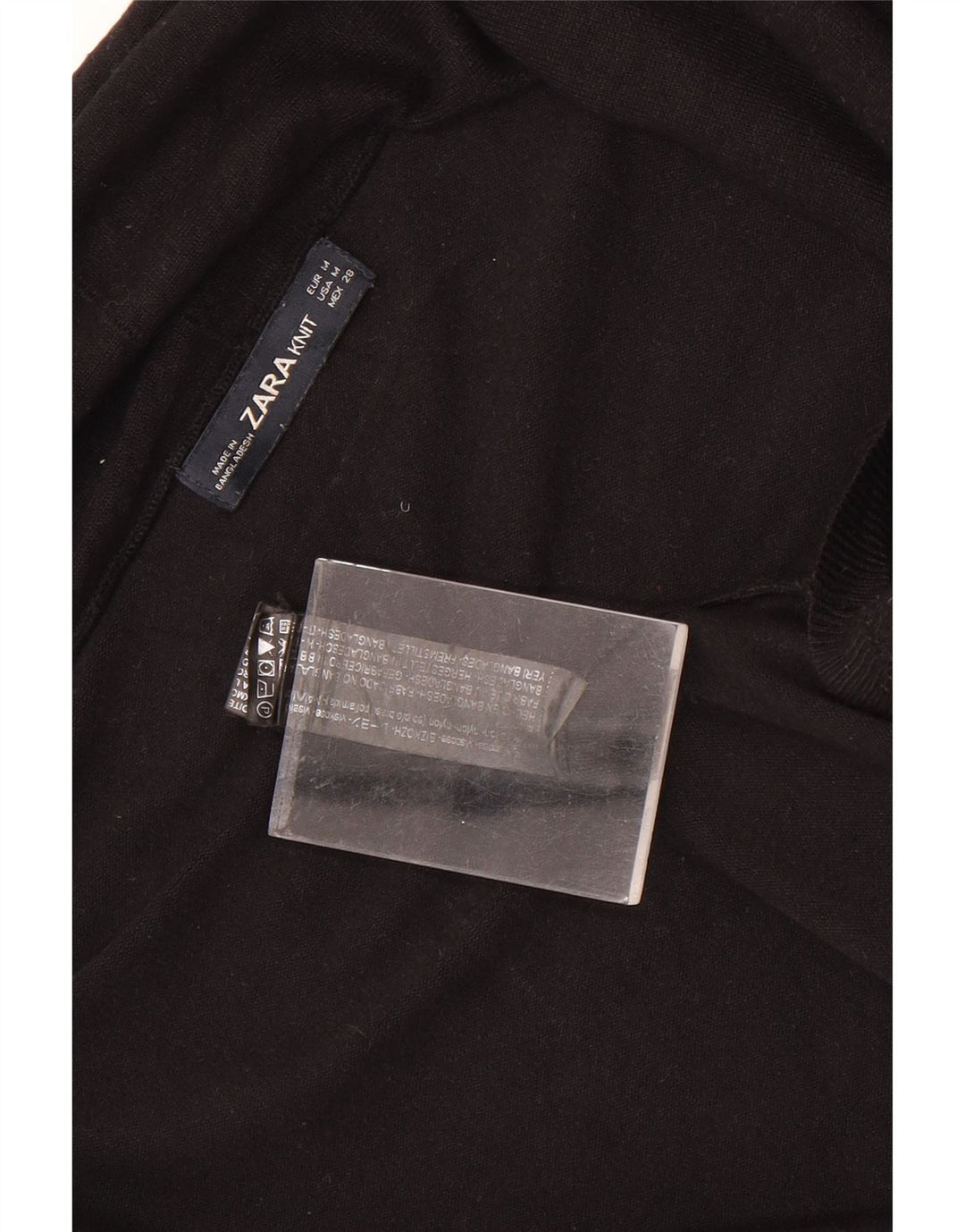 Женский открытый кардиган Zara UK 12, средний черный вискоза