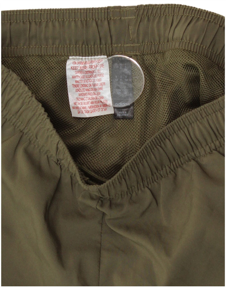 Спортивные шорты Adidas для мальчиков 9-10 лет цвета хаки, полиэстер