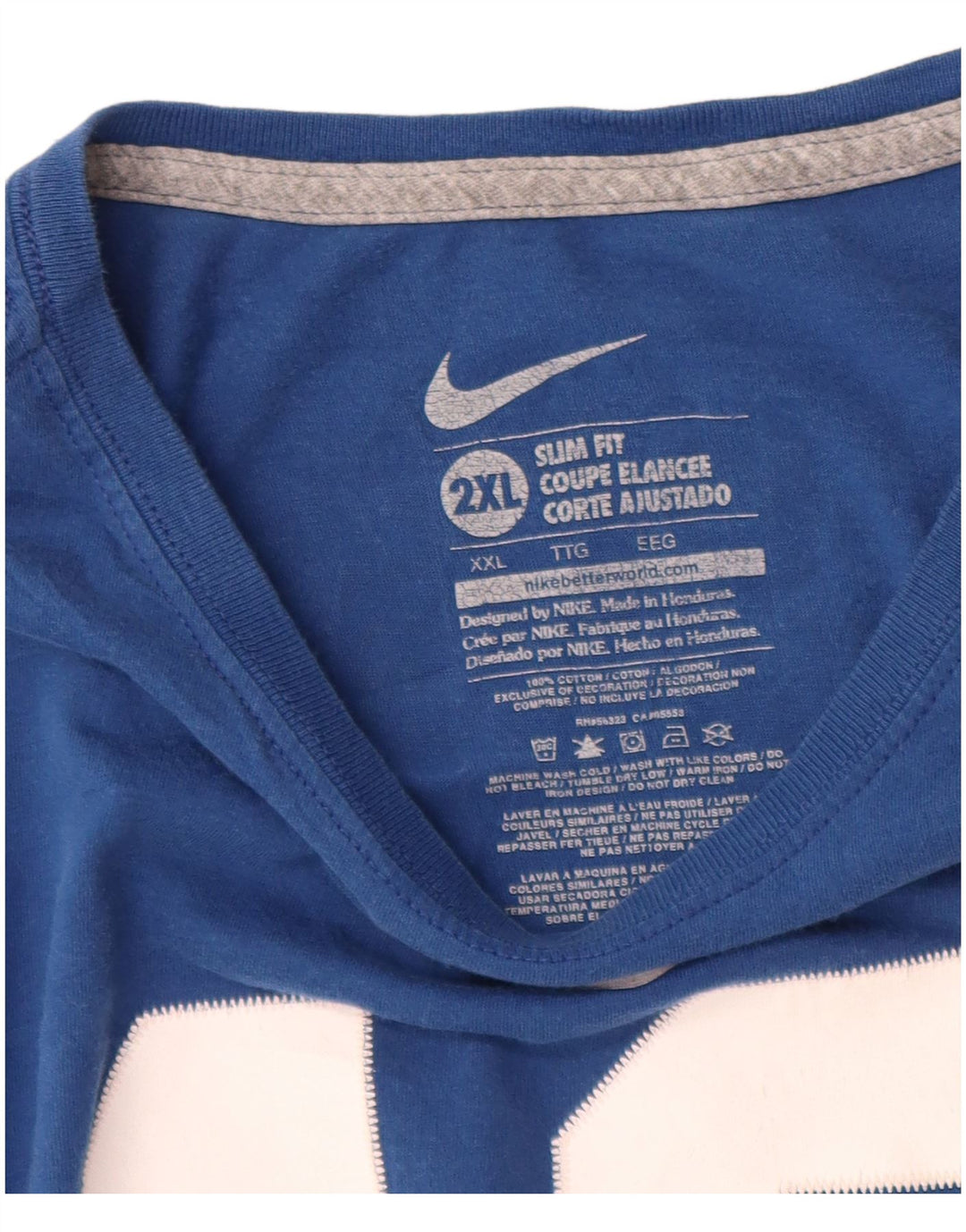 Женская футболка узкого кроя с рисунком NIKE Indianapolis Colts, топ UK 20, 2XL, синяя