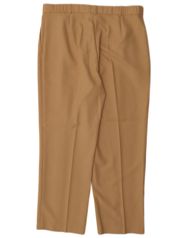 Женские прямые брюки чинос Marks & Spencer UK 16, большие W34 L28, бежевые