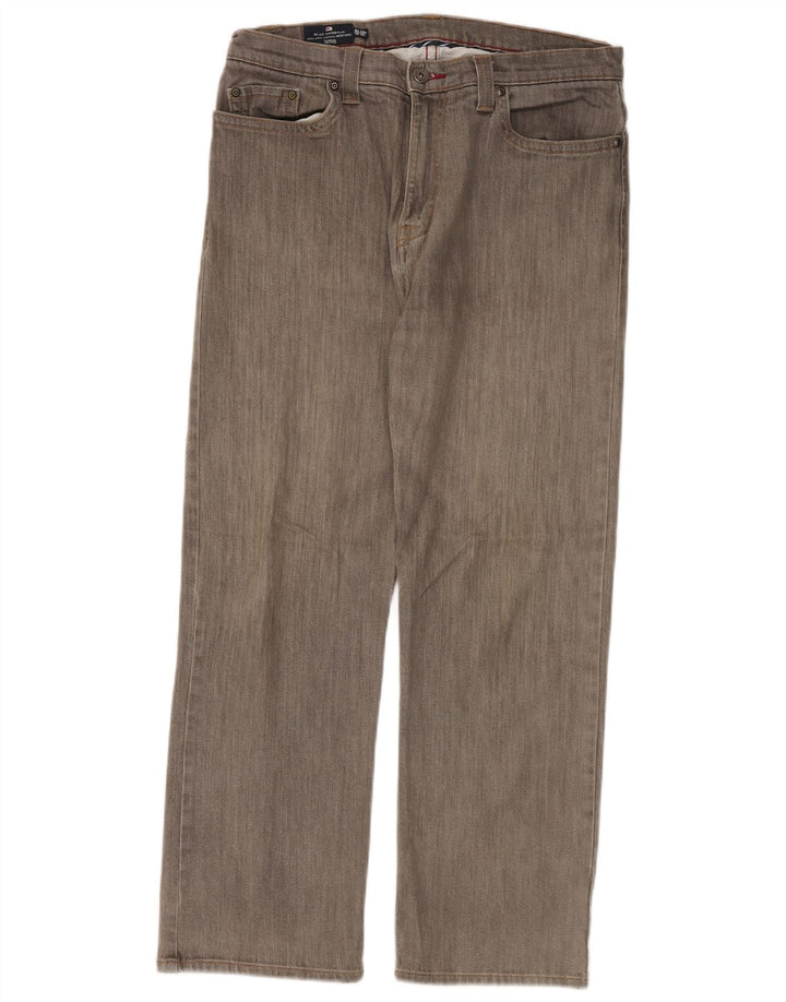 Мужские прямые джинсы Marks & Spencer Blue Harbour W34 L29, серый хлопок