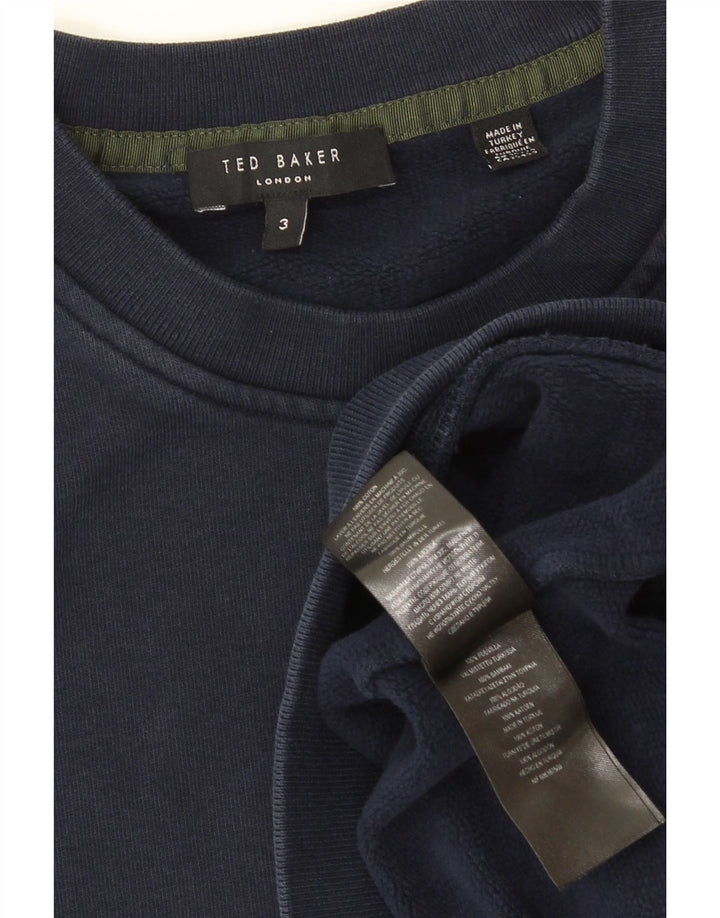 Мужской свитшот Ted Baker, размер 3, средний, темно-синий, хлопок