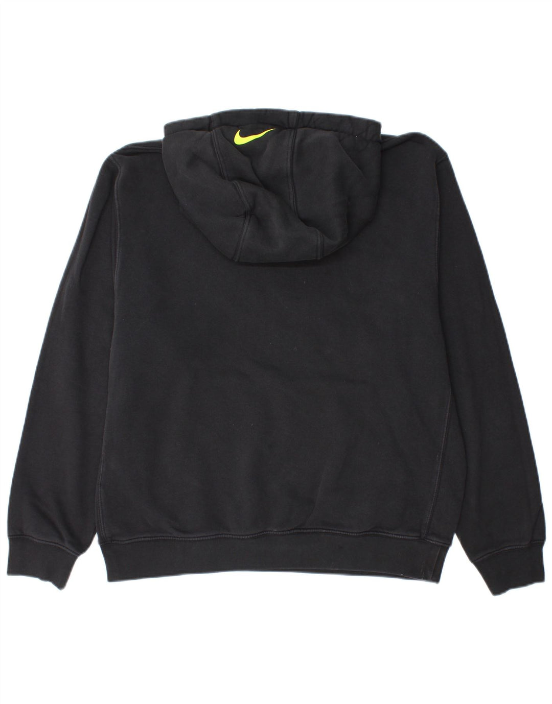 Мужской джемпер с капюшоном NIKE, черный, хлопковый, среднего размера
