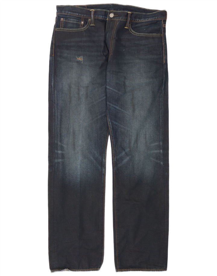 Мужские прямые джинсы Levi's 504 W36 L34 Темно-синие, хлопок