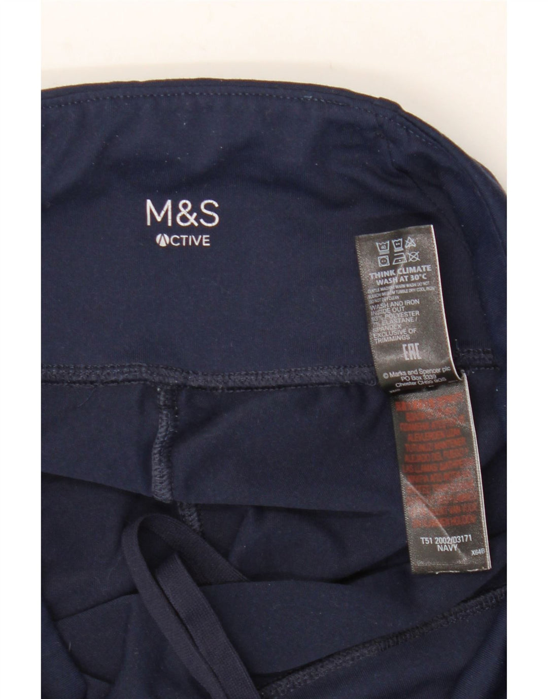 Женские леггинсы MARKS & SPENCER UK 12, средний темно-синий, полиэстер