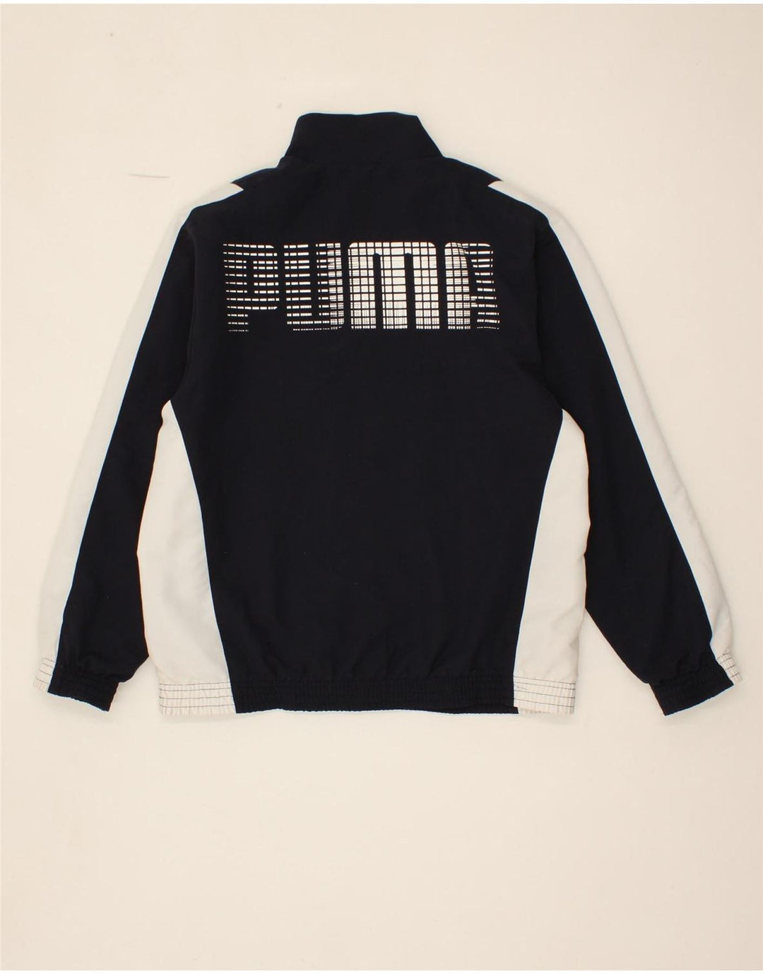 PUMA Boys Graphic Tracksuit Top Jacket 11-12 Years Large  Navy Blue Vintage Puma and Second-Hand Puma from Messina Hembry 