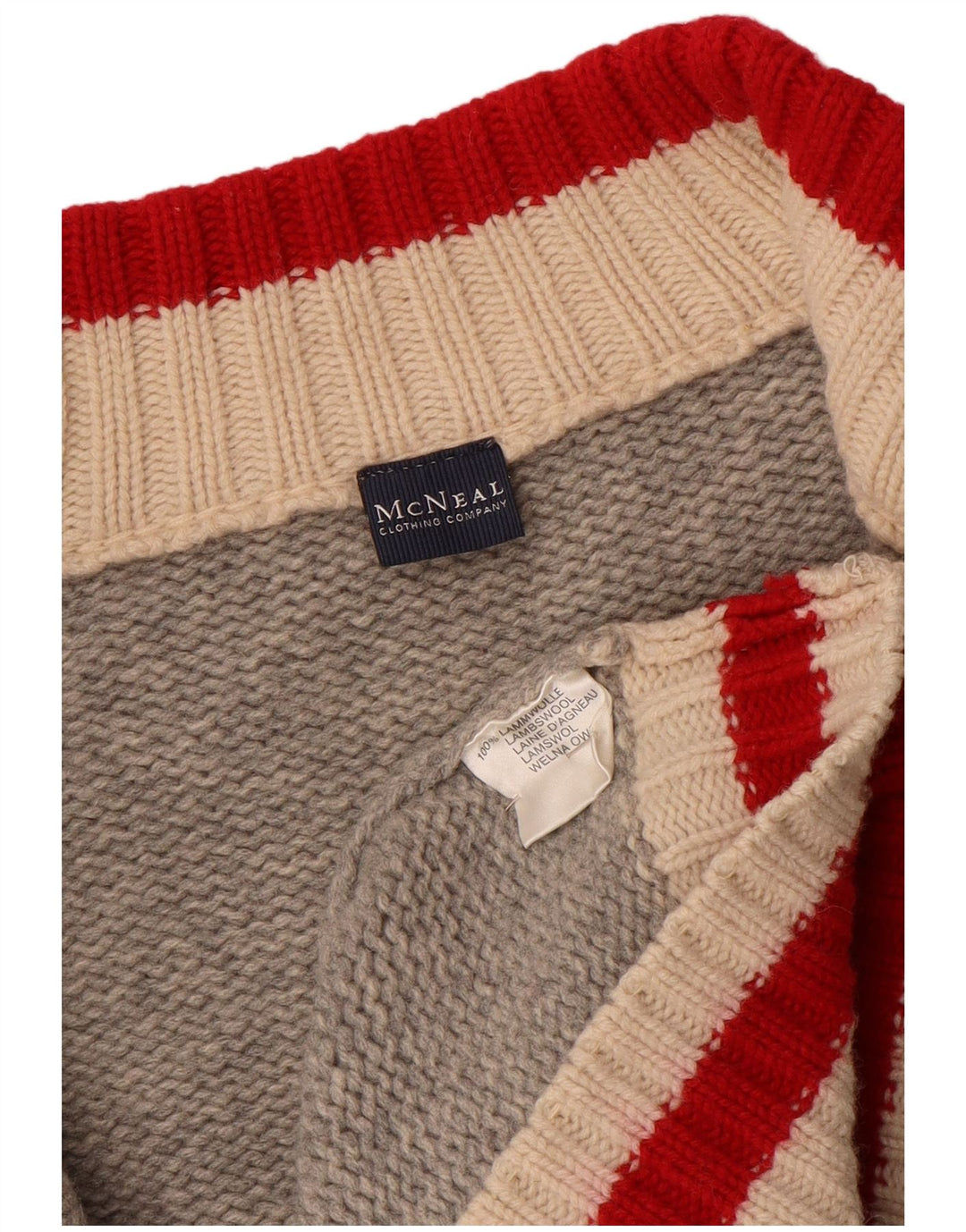 Мужской кардиган MC NEAL 2XL Серый Шерстяной Свитер