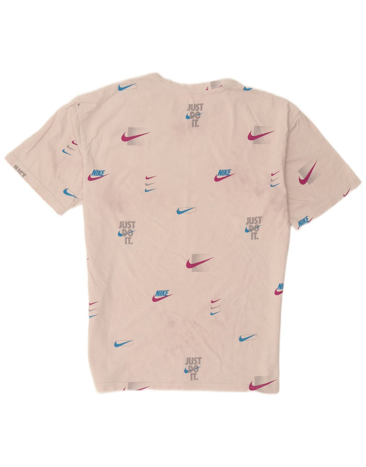 Мужская футболка свободного кроя Nike с графическим рисунком, средний белый хлопковый топ