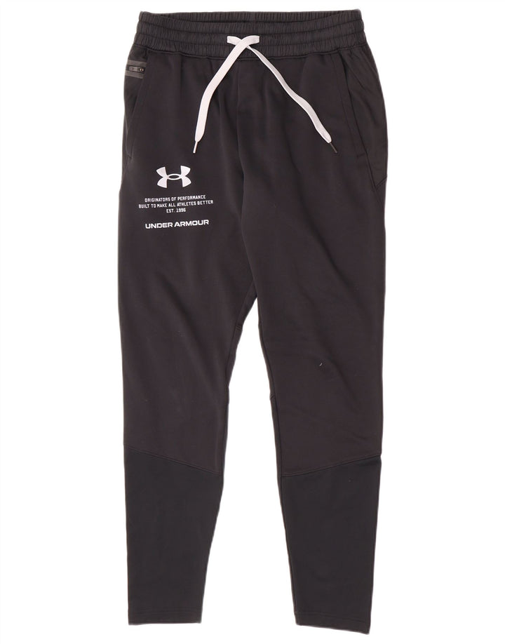 Мужские спортивные брюки с рисунком Cold Gear Under Armour, средние черные