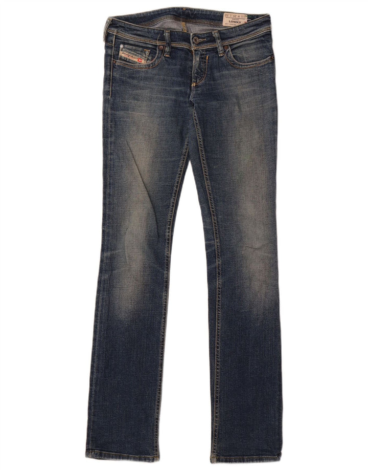 Женские прямые джинсы Diesel Lowky W26 L32, темно-синий, хлопок