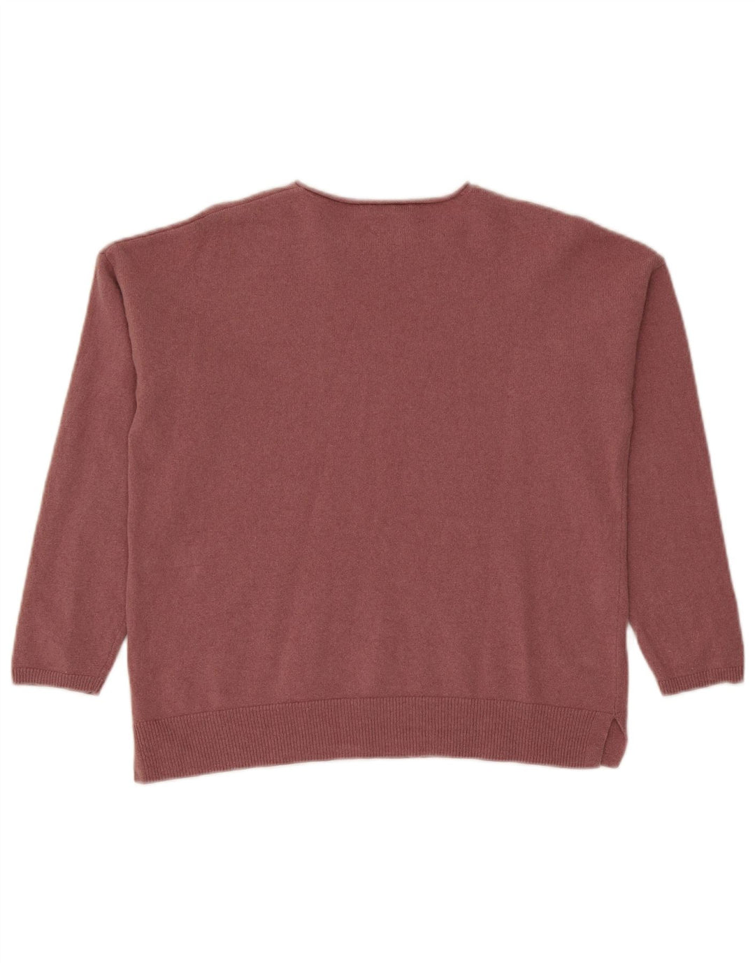 Женский свободный джемпер с круглым вырезом Massimo Dutti UK 10, маленький розовый