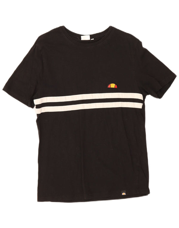 Мужская футболка Ellesse Regular с графическим рисунком, большая спортивная черная полоска