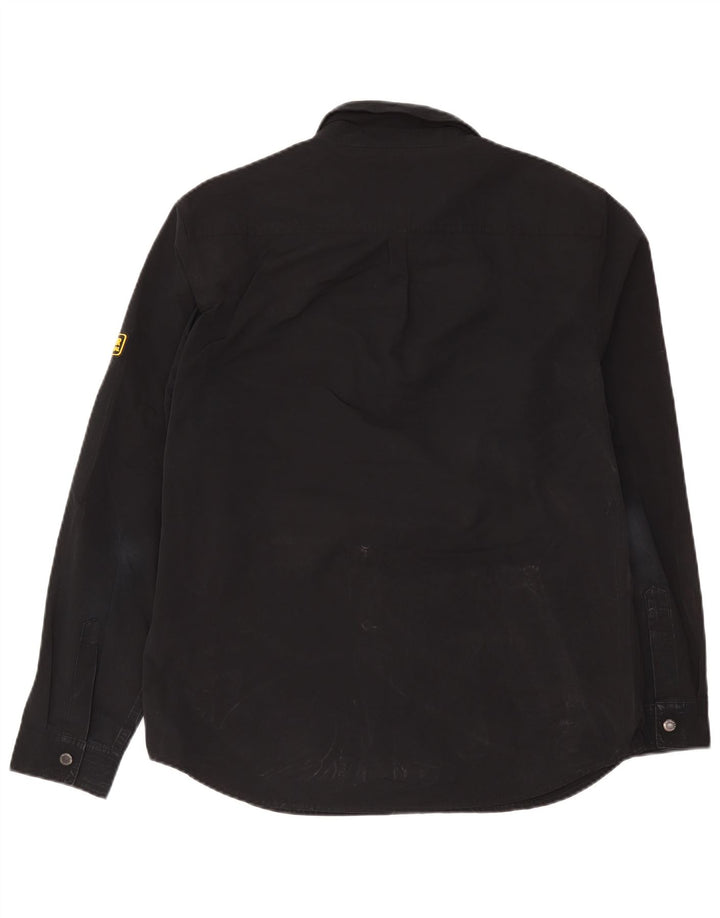 Мужская рубашка Barbour, большая черная рубашка из полиэстера