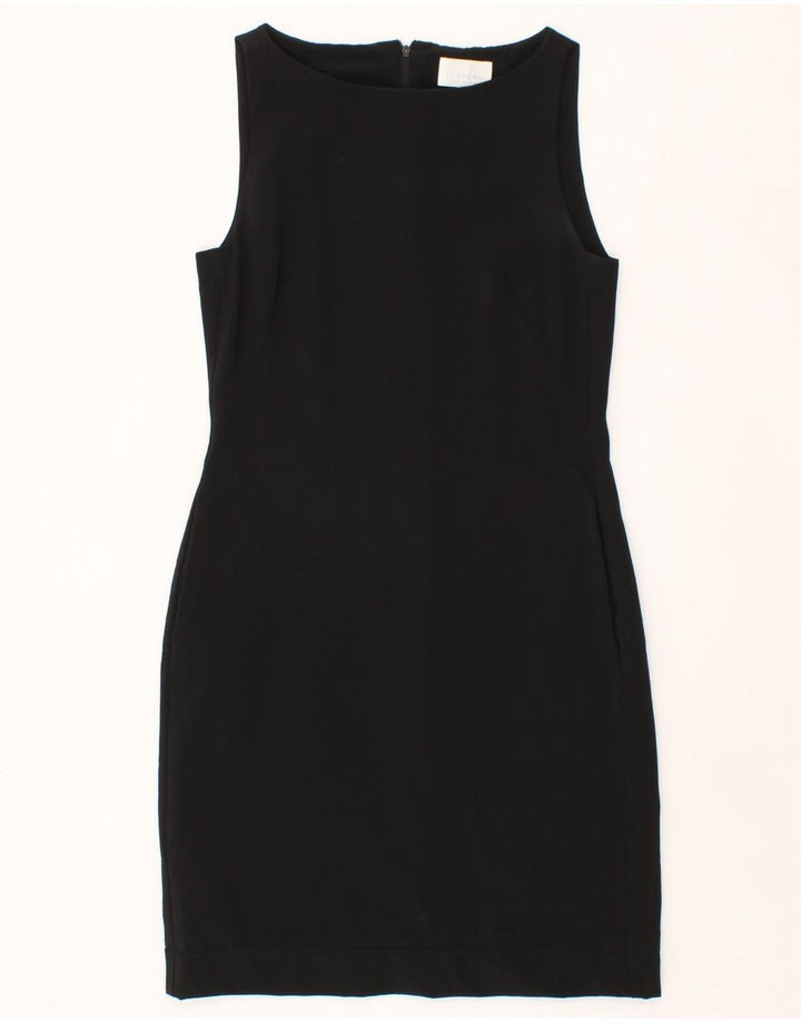 ICEBERG Womens Sleeveless Sheath Dress IT 40 Small Black Acetate Vintage Iceberg and Second-Hand Iceberg from Messina Hembry 