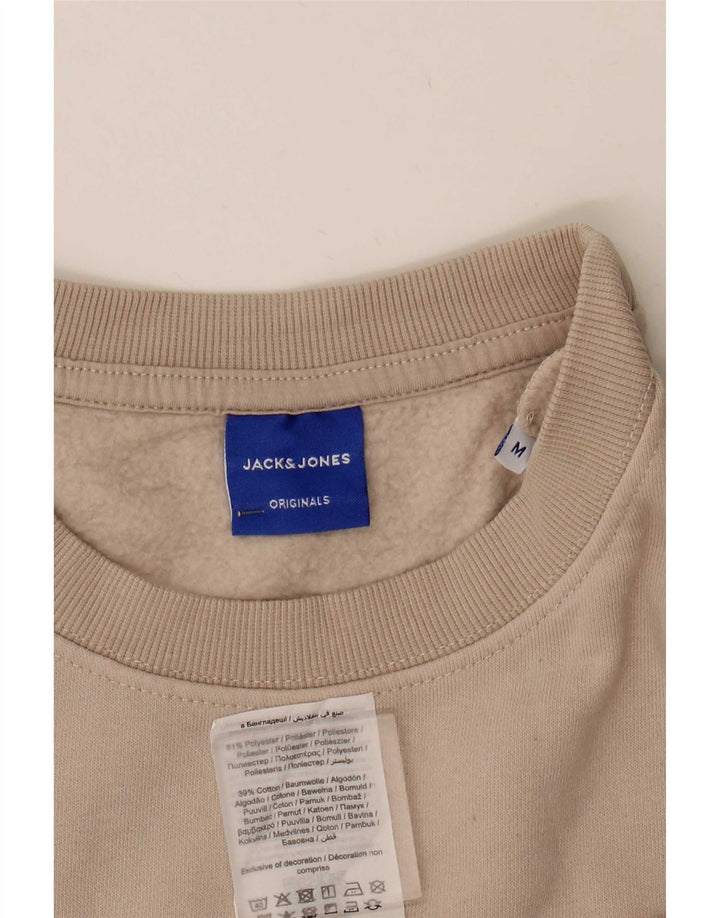 Мужской свитшот с рисунком Jack & Jones, средний бежевый из полиэстера