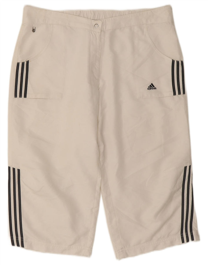 Женские шорты-бермуды Adidas UK 18 XL W34 Белый полиэстер