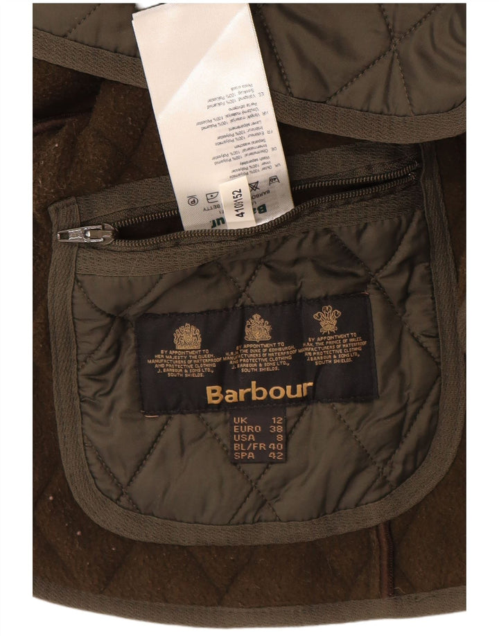 Женский стеганый жилет BARBOUR UK 12, средний хаки, полиамид