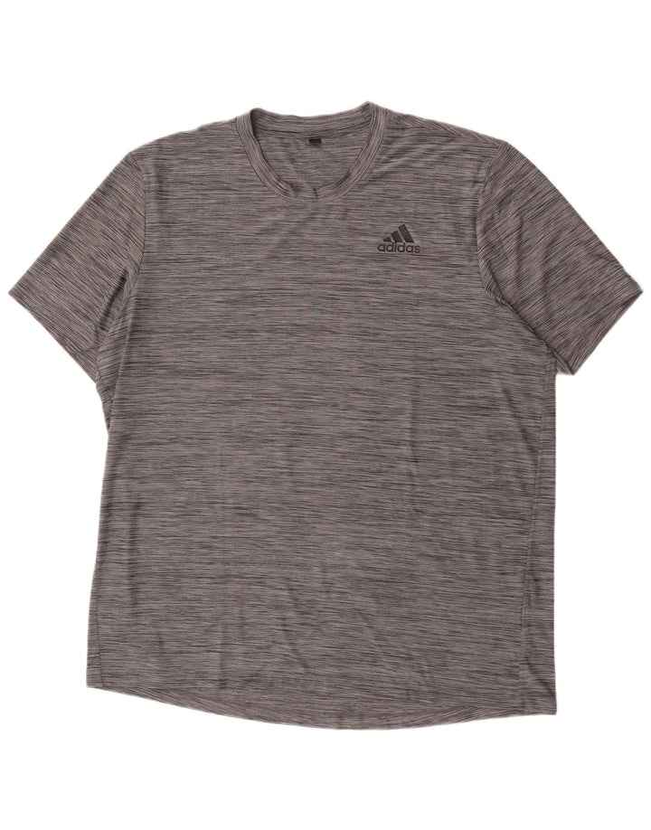 Мужская футболка Adidas Top XL Серая в крапинку